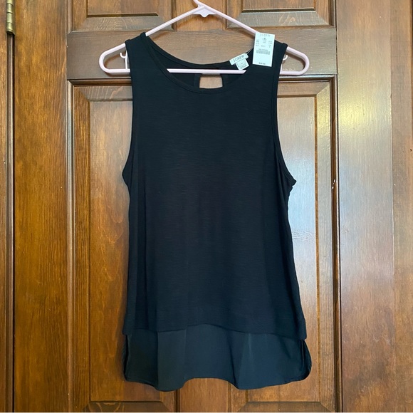 J. Crew Tops - J Crew Mixed Media Tank Top